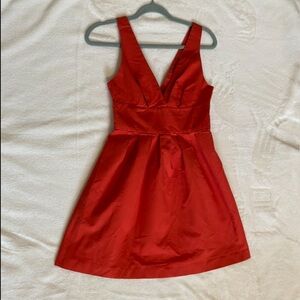 BB Dakota Red Tie Front A-line Cocktail Dress